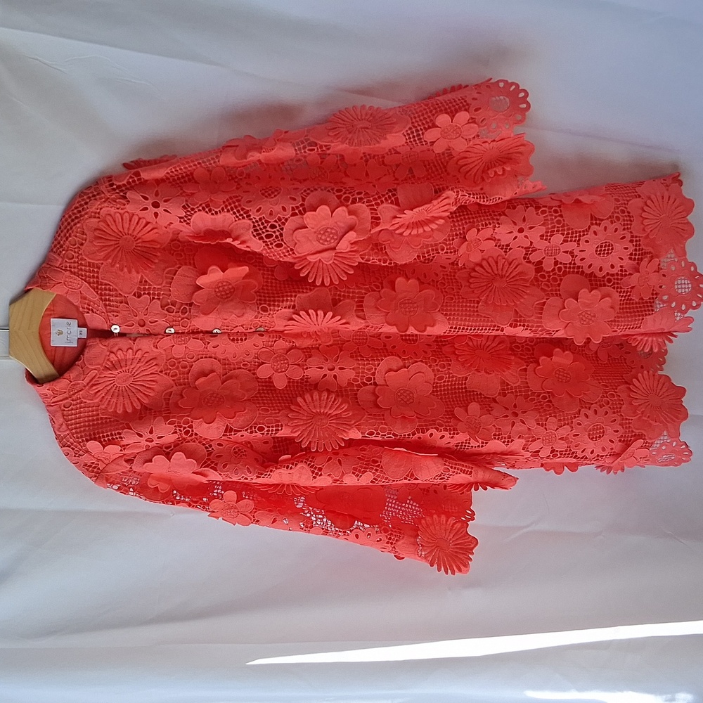 J.Marie Seraphina Floral 3D Lace Mini Dress XS